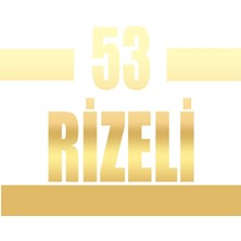 53 Rizeli Araba Sticker 17X17 cm Gold