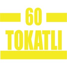 60 Tokatlı Araba Sticker 17X17 cm Sarı