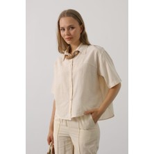 Sosostyle Yarım Kol Gömlek - Taş