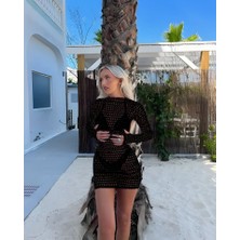 Arben Boutique Kadın Likralı Kumaş File Pareo