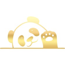 El Sallayan Panda Araba Sticker 17X17 cm Gold