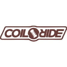 Coil Ride Araba Sticker 17X17 cm Kahverengi