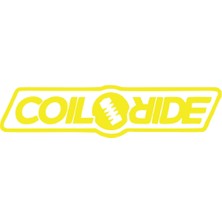 Coil Ride Araba Sticker 17X17 cm Sarı