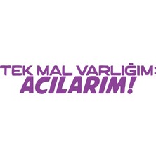 Tek Mal Varlığım Acılarım Araba Sticker 17X17 cm Mor