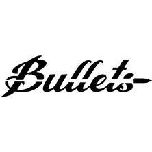 Bullets Araba Sticker 17X17 cm Siyah