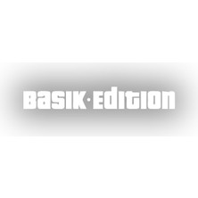 Basık Edition Araba Sticker 17X17 cm Beyaz