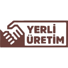 Yerli Üretim Araba Sticker 17X17 cm Kahverengi