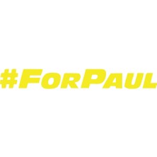 #forpaul Araba Sticker 17X17 cm Sarı