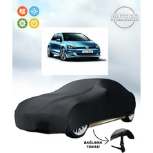 AUTOES Volkswagen Golf 7 2018 Model Araba Brandası,oto Branda Alttan Bağlantı Tokalı Siyah