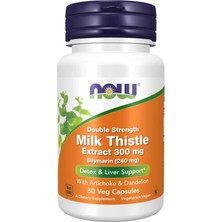 Now Foods Milk Thistle Extract 300 mg With Artichoke Dandelion 50 Capsules