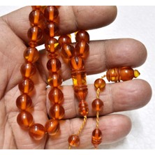 Ateş Kehribar Tesbih 9*10 mm (KHR-11062)