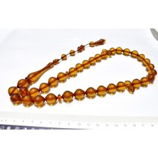 Ateş Kehribar Tesbih Istanbul Kesim 13*15 mm (KHR-13028)