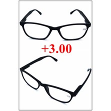 +3.00 Unisex Kitap Okuma ve Bilgisayar Gözlüğü & Yakın Gözlüğü 1 Adet