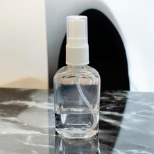 Ervo Group Ticaret 50 ML KARE PET BEYAZ SPREY FISFISLI HEDİYELİK KOLONYA ŞİŞESİ 20 ADET