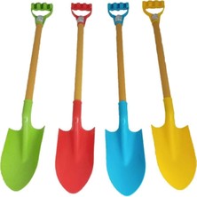 Mediterian Renkli Plastik Plaj Kürekleri Seti, Eğlenceli ve Dayanıklı Yaz Aktiviteleri, Beyaz, 1'li, 3+ yaş