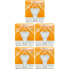 (5 Adet) Osaka 7W Yeşil Işık GU10 Duylu Led Çanak Ampul