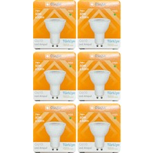 (6 Adet) Osaka 7W Yeşil Işık GU10 Duylu Led Çanak Ampul