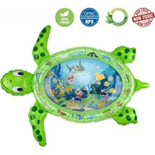 Mediterian Bebek Su Oyun Matı Tummy Time Aktivite Oyuncağı Su Havuzu - Kaplumbağa