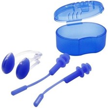 Mediterian Unisex Mavi Bermuda ve Kulaklık Seti, 3+ Yaş, Renkli ve Silikon Kutulu