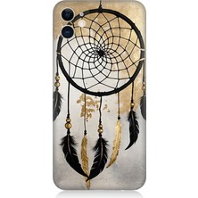 Apple iPhone 11 Uyumlu Tüylü Düşlerin Tuzağı  Desenli Silikon Kılıf