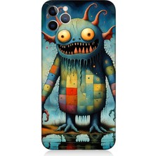 Apple iPhone 11 Pro Uyumlu Tuhaf Canavar Gülümsemesi  Desenli Silikon Kılıf