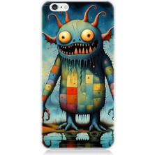 Apple iPhone 6 Uyumlu Tuhaf Canavar Gülümsemesi  Desenli Silikon Kılıf