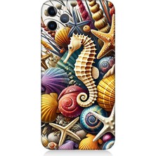 Apple iPhone 11 Pro Uyumlu Denizaltında Denizatı Bahçesi  Desenli Silikon Kılıf