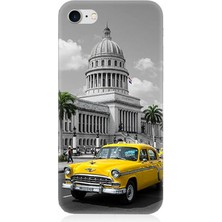 Apple iPhone 7 Uyumlu Klasik Araba Washington Anısı  Desenli Silikon Kılıf