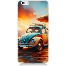 Apple iPhone 6 Uyumlu Retro Vosvosun Renkleri  Desenli Silikon Kılıf