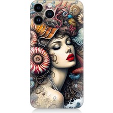 Apple iPhone 14 Pro Max Uyumlu Karmaşık Ruhlu Kadın  Desenli Silikon Kılıf