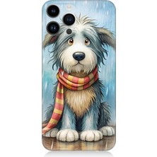 Apple iPhone 14 Pro Uyumlu Atkılı Sevimli Yavru Köpek  Desenli Silikon Kılıf