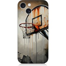 Apple iPhone 15 Plus Uyumlu Terkedilmiş Pota Üzerinde Gölge  Desenli Silikon Kılıf