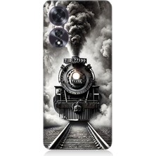 Oppo A60 Uyumlu Buharlı Trenin Güç Yolu  Desenli Silikon Kılıf