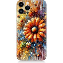 Apple iPhone 14 Pro Max Uyumlu Çiçek Dalgasında Sarı Güzellik  Desenli Silikon Kılıf
