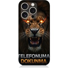 Apple iPhone 16 Pro Max Uyumlu Aslanın Son Uyarısı Dokunma  Desenli Silikon Kılıf