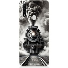 Oppo A31 Uyumlu Buharlı Trenin Güç Yolu  Desenli Silikon Kılıf