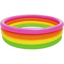 Intex 168 cm 4 Boğumlu Şişme Havuz Renkli Desenli Çocuklar İçin Eğlenceli Oyun Alanı