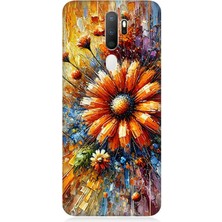 Oppo A5 2020 Uyumlu Çiçek Dalgasında Sarı Güzellik  Desenli Silikon Kılıf
