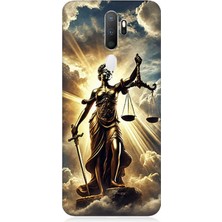 Oppo A5 2020 Uyumlu Adaletin Gücü Parlıyor  Desenli Silikon Kılıf