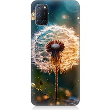 Oppo A92 Uyumlu Karanlıkta Uçan Karahindiba  Desenli Silikon Kılıf