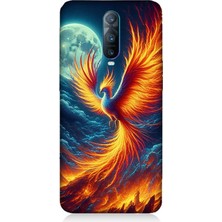 Oppo Rx 17 Pro Uyumlu Ateşle Dans Eden Anka  Desenli Silikon Kılıf