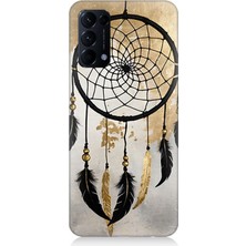 Oppo Reno 5 Uyumlu Tüylü Düşlerin Tuzağı  Desenli Silikon Kılıf