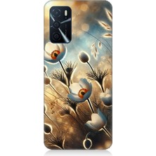 Oppo A55 Uyumlu Pamuk Dalları Bahar Ruhu  Desenli Silikon Kılıf