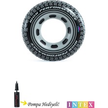 Mediterian Büyük 91 cm siyah lastik simit, eğlence ve deniz keyfi için ideal, 9+ yaş