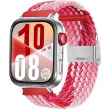 Huawei Watch Fit 4 Fit 4 Pro Ile Uyumlu Metal Klipsli Solo Fiberlink Yumuşak Kumaş Örgü Kordon