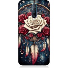 Oppo Rx 17 Pro Uyumlu Gül ve Düş Kapanı  Desenli Silikon Kılıf