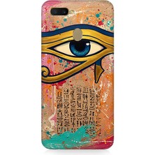 Oppo Reno Ax7 Uyumlu Antik Mısır’ın Gözü Ra  Desenli Silikon Kılıf