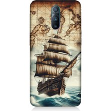 Oppo Rx 17 Pro Uyumlu Haritada Yelkenli Macera  Desenli Silikon Kılıf