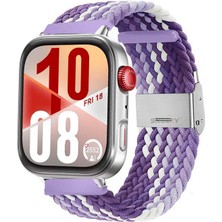 Huawei Watch Fit 4 Fit 4 Pro Ile Uyumlu Metal Klipsli Solo Fiberlink Yumuşak Kumaş Örgü Kordon