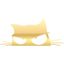 Kedi Sticker 17X17 cm Gold